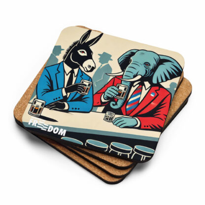 Democratic-Republican Political Party Coaster - Image 4