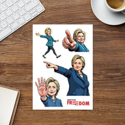 Hillary Clinton Campaigning Sticker Sheet - Image 3