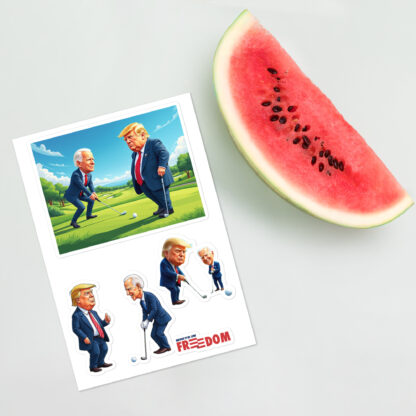 Trump v. Biden: The Golf Course Showdown Sticker Sheet - Image 3