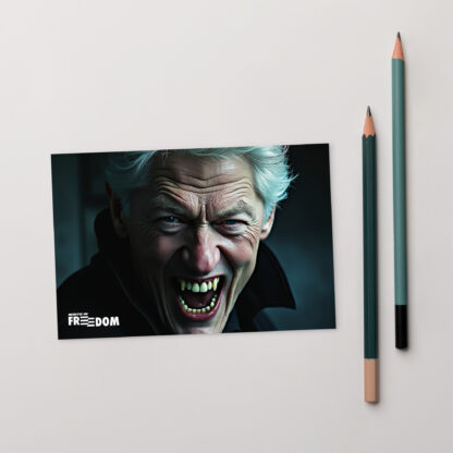 Clinton Vampire Postcard